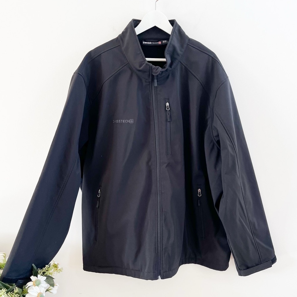 Swiss Tech Men’s Black Jacket Size 4XL